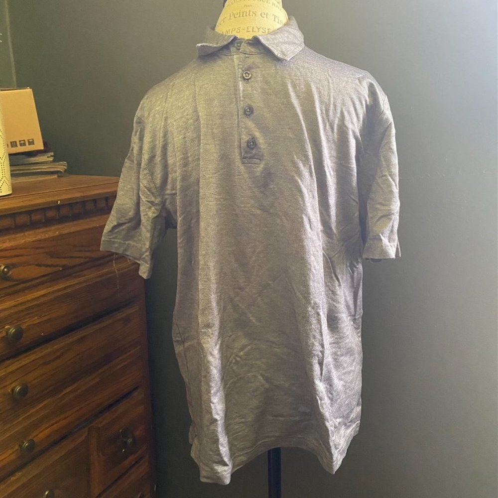 Claiborne MEN short sleeve polo style shirt sz L